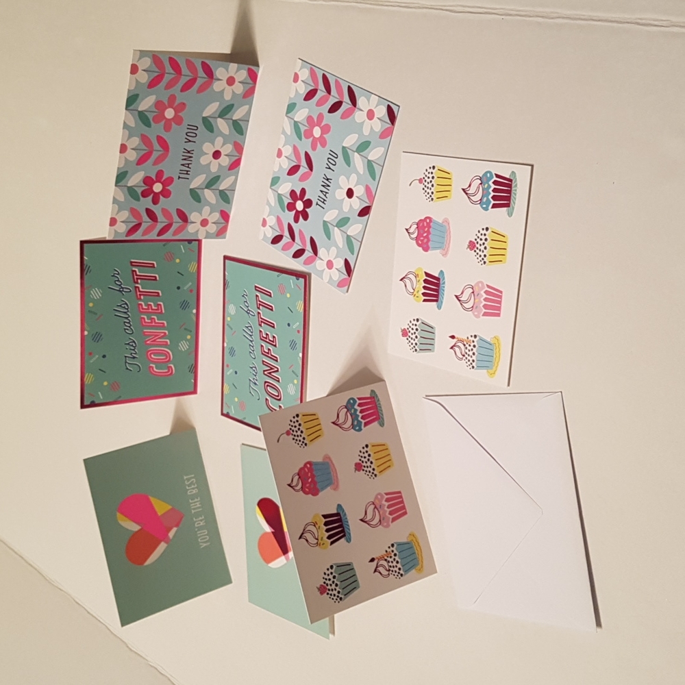 16 pcs Thank You Cards You're The Best Confetti 3.75"x5.25" In. - Picture 1 of 16